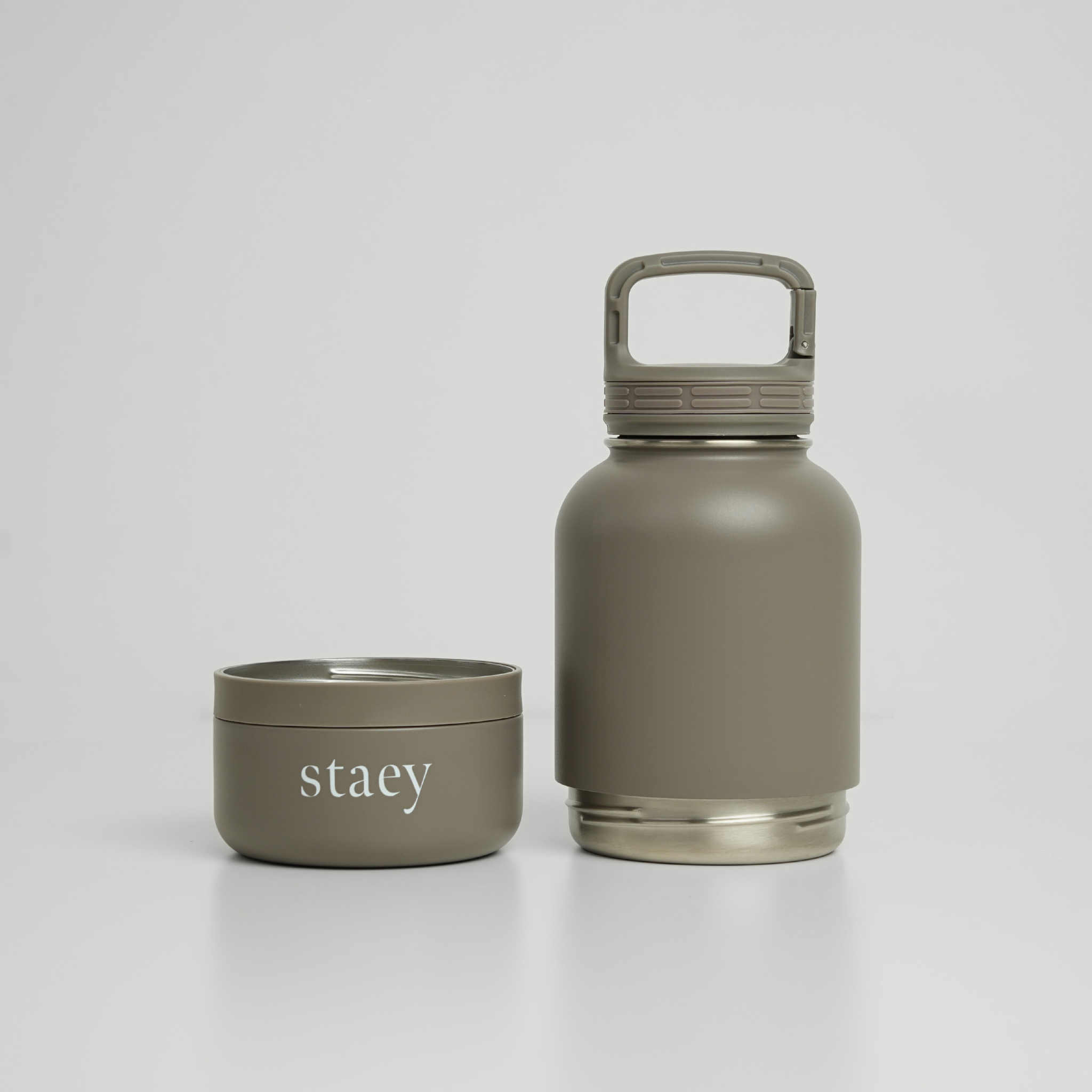 Noona 2-in-1 Bottle w. Kulho | Ruostumaton teräs