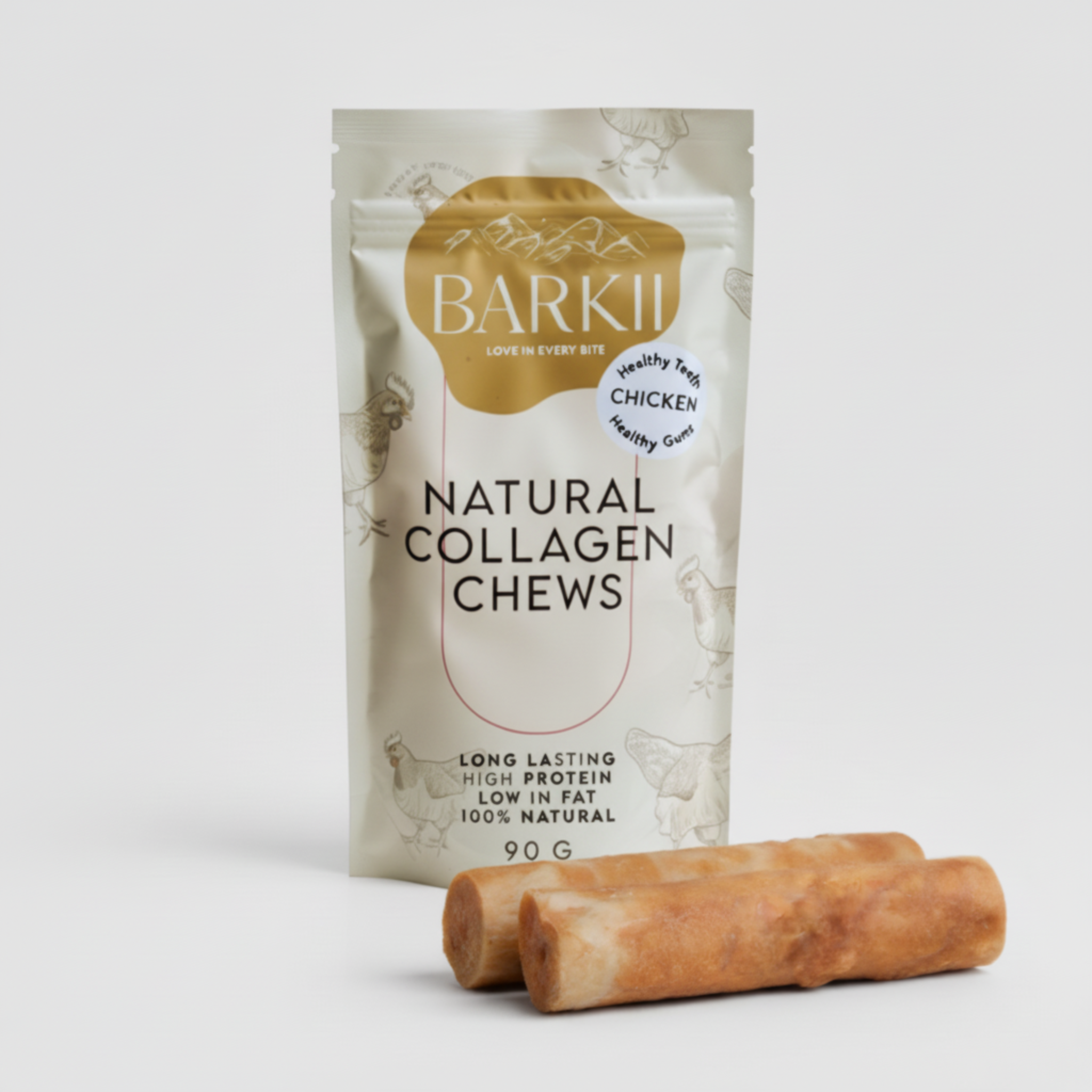 Barkii Collagen Chew Bones | Kana | 90g.