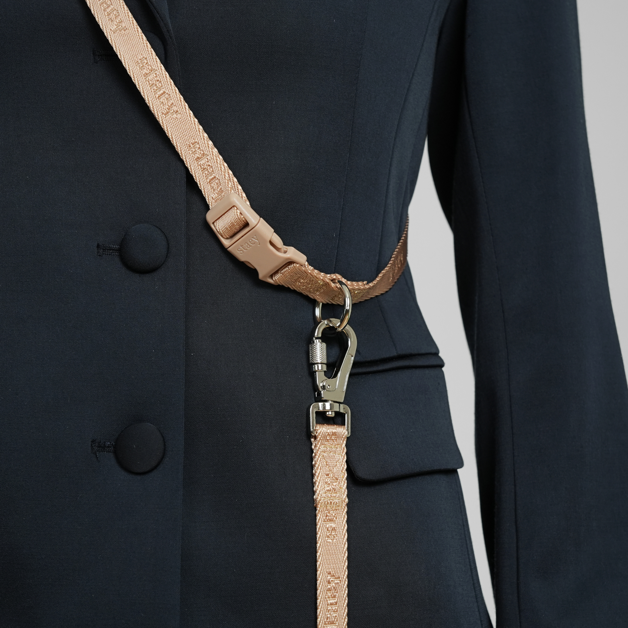 Hands-Free koiran talutushihna | Vaalea ruusu