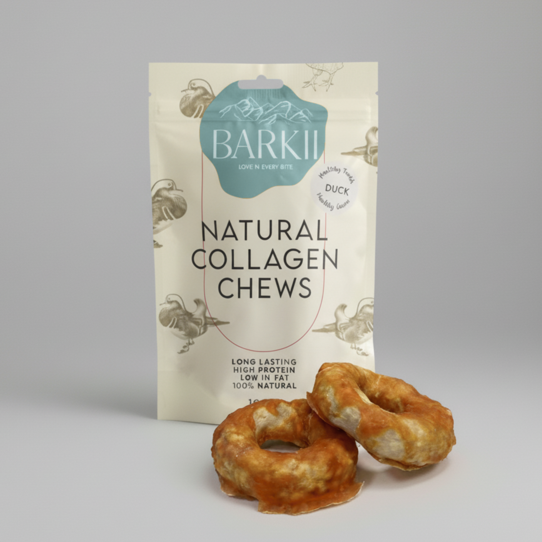 Barkii Collagen Chew Donuts | Ankka | 100g.