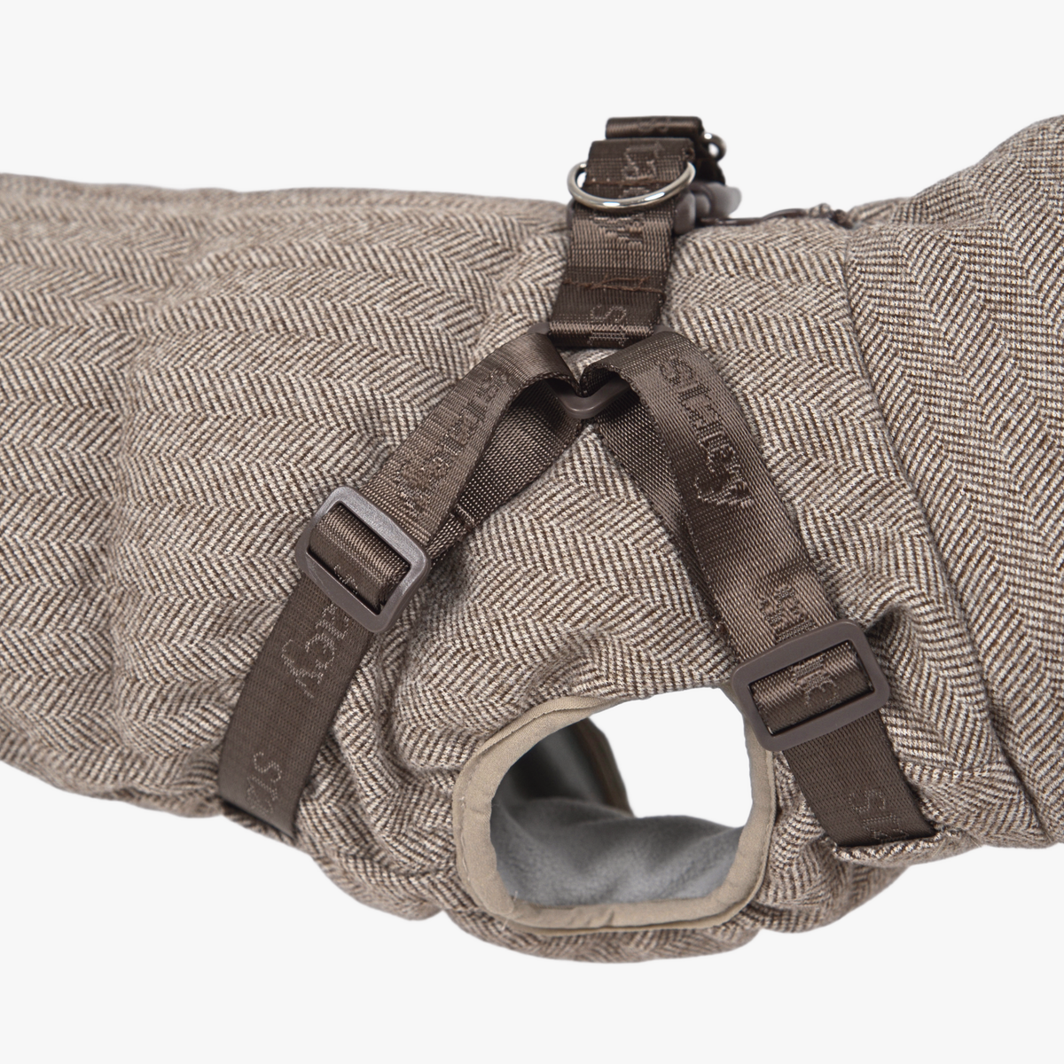 Vera koiran takki valjailla | Herringbone Mocca