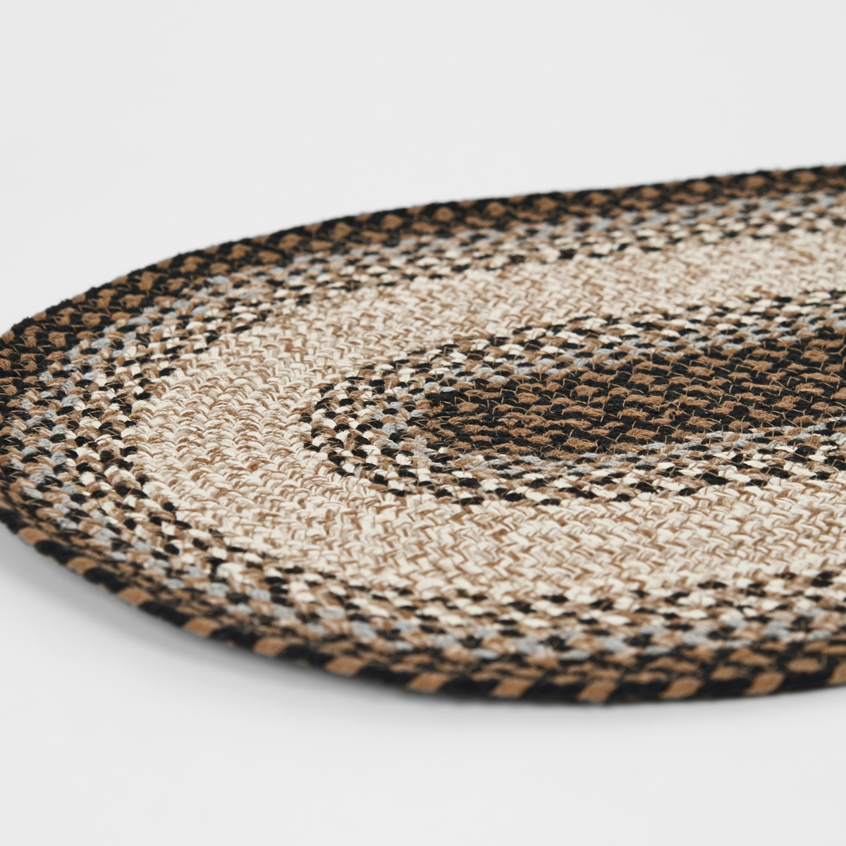 Elli - Braided Oval Feeding Mat - Multi Color