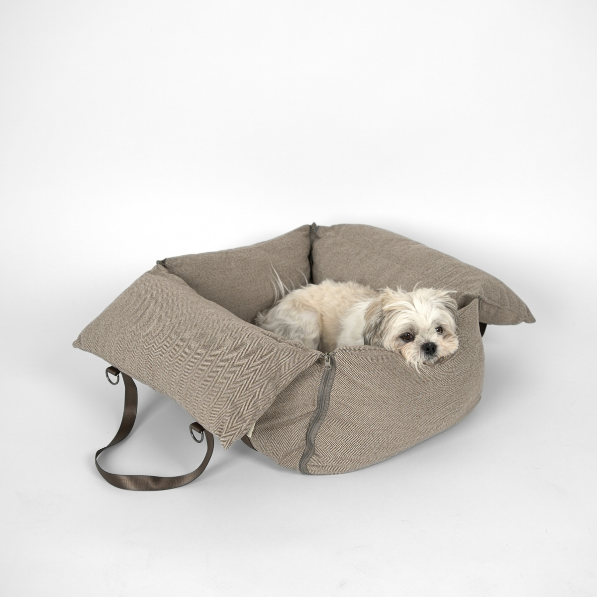 Thea 3-in-1 koiran turvaistuin | Herringbone Mocca