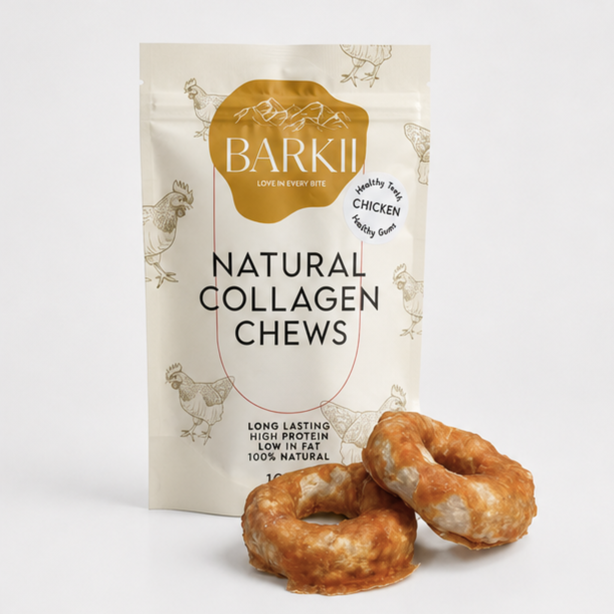 Barkii Collagen Chew Donuts | Kana | 100g.