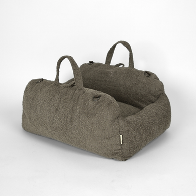 Tova 2-in-1 koiran turvaistuin XL | Chestnut Bouclé