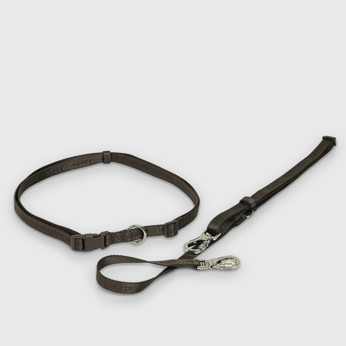 Mocca-koiran hands-free-talutin, jossa on vyötäröhihna ja koukut